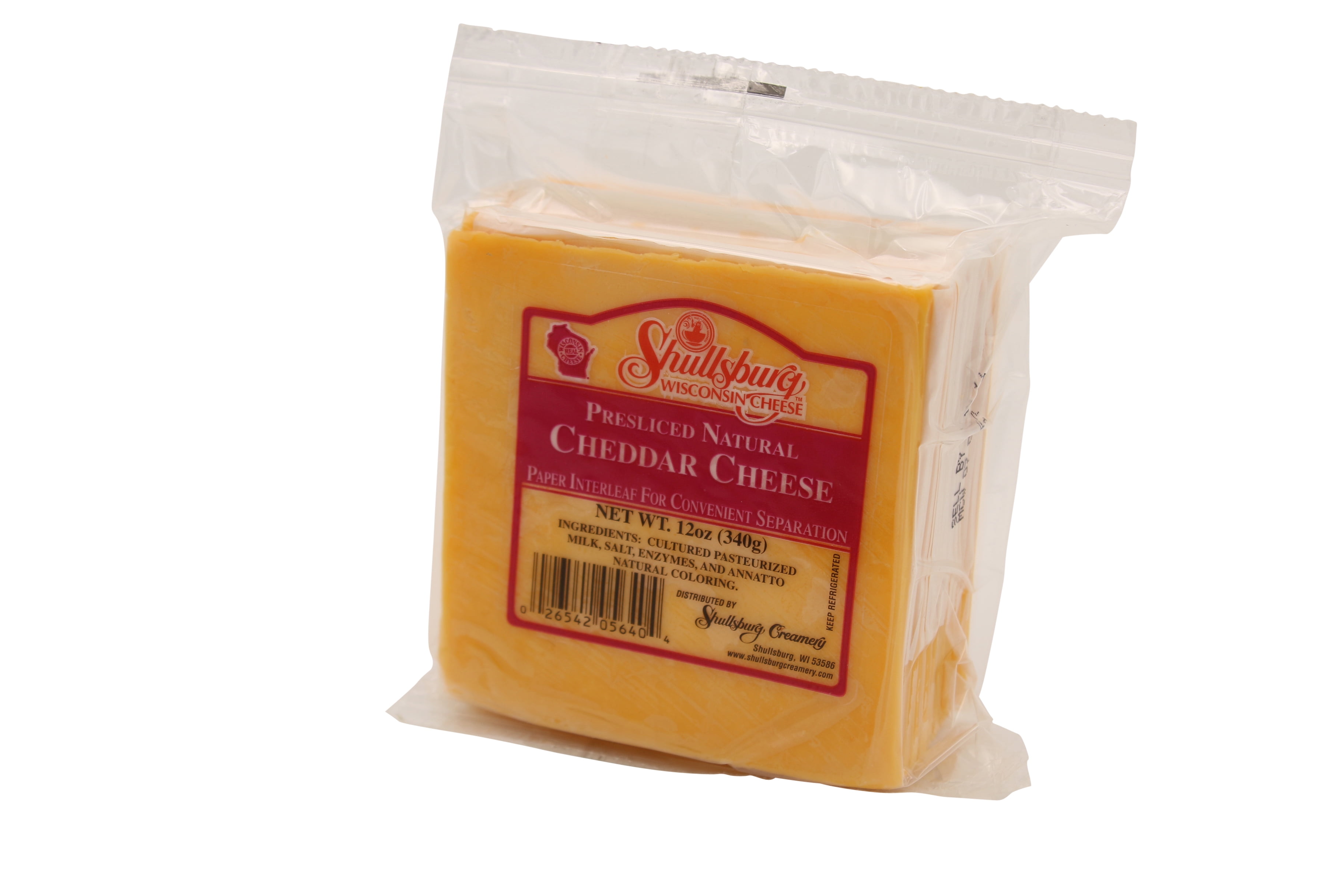 Shullsburg Presliced Natural Cheddar Cheese, 12 Oz.