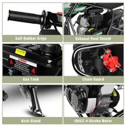 Oryxearth OGMR105 Basic Mini Dirt Bike, 105cc 4-Stroke Gas Powered Off Road Bike for Teens and Adult, 30mph, Up to 165 LBS, Racing Green