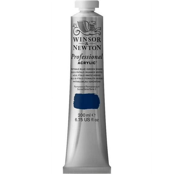 Winsor & Newton Artists' Acrylic Color, 200ml, Pthalo Blue Green Shade