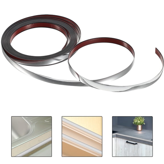 FENGGUIQU Flexible Self Adhesive Silver Caulk Tape for Wall Corner and Sink Seam Sealing