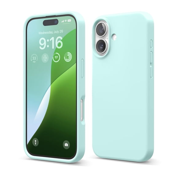 Funda de teléfono Elago compatible con iPhone 16 Aqua Sky