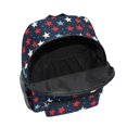thumbnail image 6 of FORMRS Kids School Backpack with Front Zippered Pocket 12" Student Travel Daypack, Red White Stars, 6 of 6