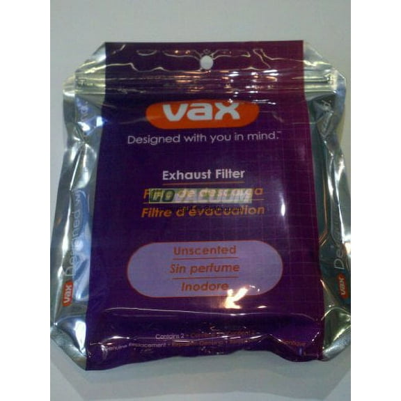 2-Pack VAX Unscented Exhaust Filter 3VX13U, 3BX13U