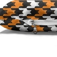 thumbnail image 4 of Halloween Pet Bed, Digital Style Catstooth Pattern Pixel Spooky Harvest Fashion Illustration, Resistant Pad for Dogs and Cats Cushion with Removable Cover, 24" x 39", Orange Black White, by Ambesonne, 4 of 4