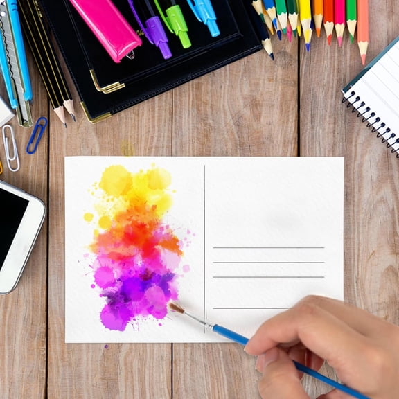 Watercolor Postcards, 100% Cotton 140lb/300gsm Blank Postcards, Watercolor Paper Post Cards for Journal, DIY, Mailing, Painting, Invitations, Greeting Cards