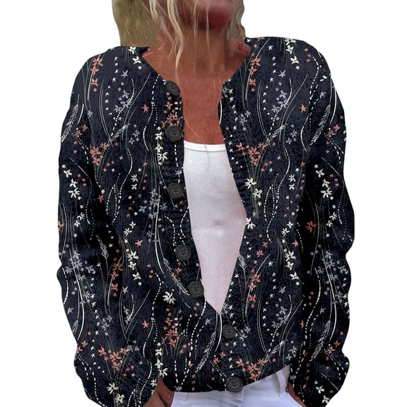 Cardigan Sweaters for Women Hemlock Cardigan for Cute Funny Xmas Open Front Button Sweater Long Sleeves Casual Knitted Outfits Sweater