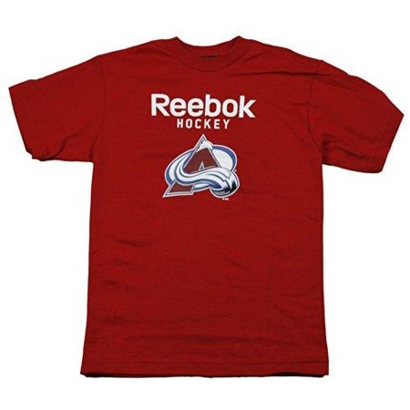 Reebok NHL Youth Boys Colorado Avalanche Short Sleeve Tee Shirt, Red