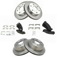 thumbnail image 2 of TRQ Premium Posi Ceramic Disc Brake Pad & Rotor Kit Front Rear Fits Select GM, 2 of 5