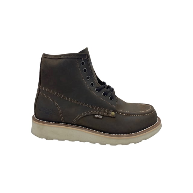 Bota Botín De Trabajo Establo 518 De Piel Para Caballero Color Tan Crazy