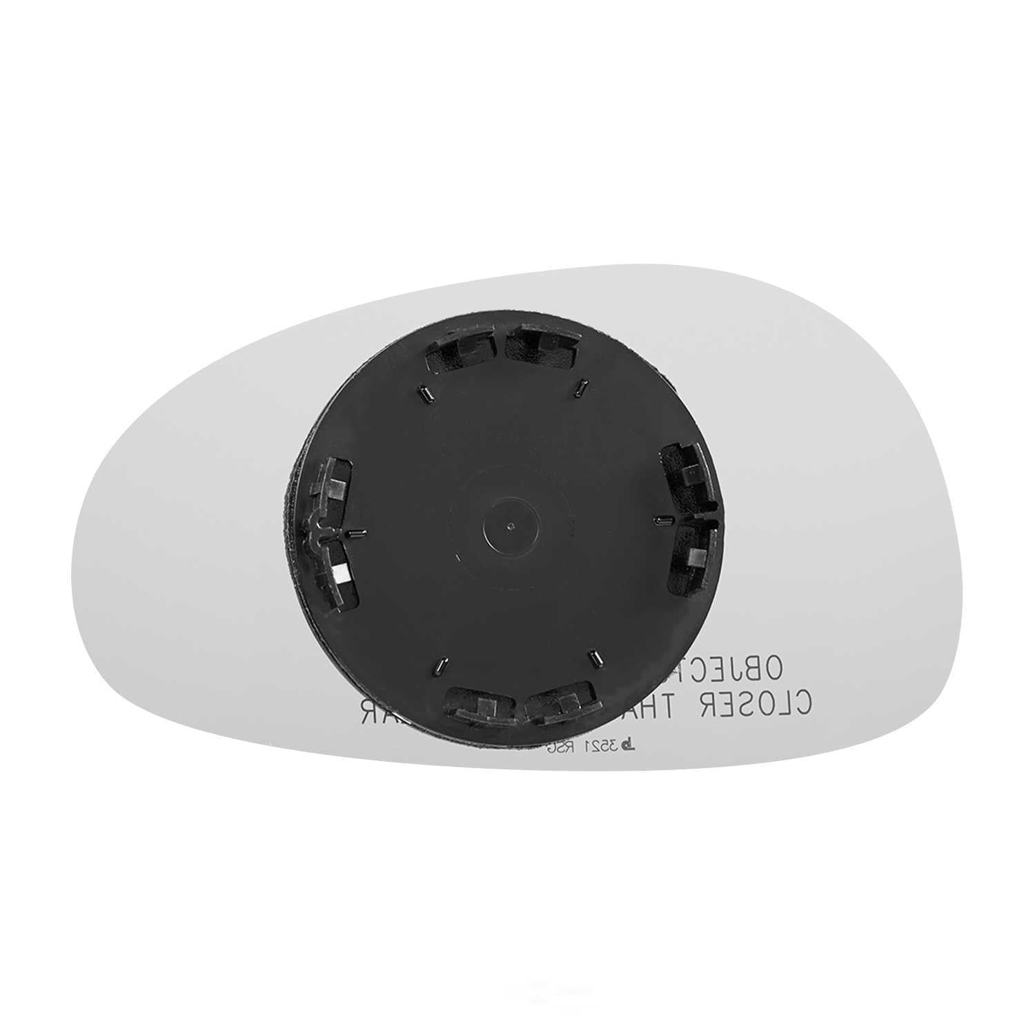 Burco Side View Mirror Replacement Glass with Motor Mount Plate - Clear Glass - 3521RSG