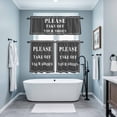 thumbnail image 4 of Please Take off Your Shoes Kitchen Curtains Valances and Tiers Set of 3 Simple Text Tier Curtains and Valance with Rod Pocket for Small Windows, 27.5"x24", 4 of 9