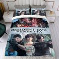 thumbnail image 4 of Resident Evil Conjunto de sábanas temático, trío de piezas, cómodo y amigable con la piel, diseño único, regalo de decoración para el hogar para familiares, amigos y fans, 90 cm * 190 cm, 4 of 6