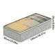 thumbnail image 2 of Bolsa de almacenamiento transparente de gran capacidad, plegable, con cremallera superior, de tela no tejida y asas | Caja de almacenamiento plegable para guardarropa, ropa, suéteres, pantalones, c, 2 of 2