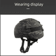 thumbnail image 3 of Casco táctico de tela MICH2000, funda de casco de camuflaje CP, color negro, bolsa de peso MC Mickey, bolsa de accesorios., 3 of 5