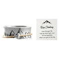 thumbnail image 2 of enjoywould Rotatable Finger Ring Decompress Non-allergic Dress Up Engraving Mountain Party Ring for Daily Wear, 2 of 5