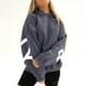 thumbnail image 2 of Fashiona Women's Letter Print Loose Pullover Hooded Sweatshirt Tops, 2 of 6