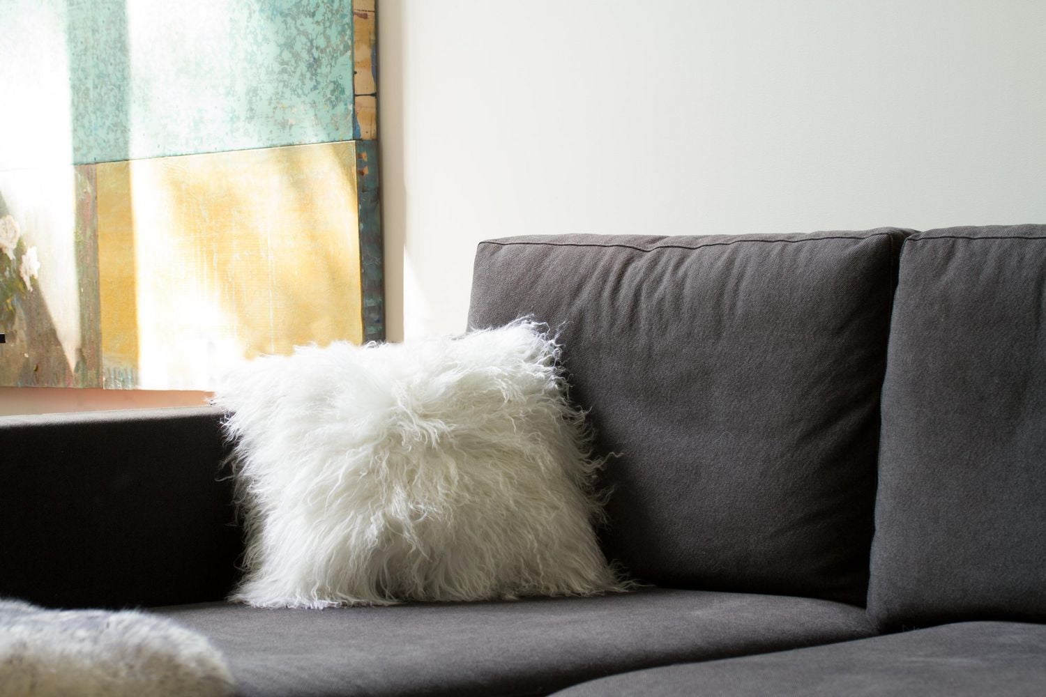 MONGOLIAN SHEEPSKIN PILLOW 18" X 18" 2-PACK