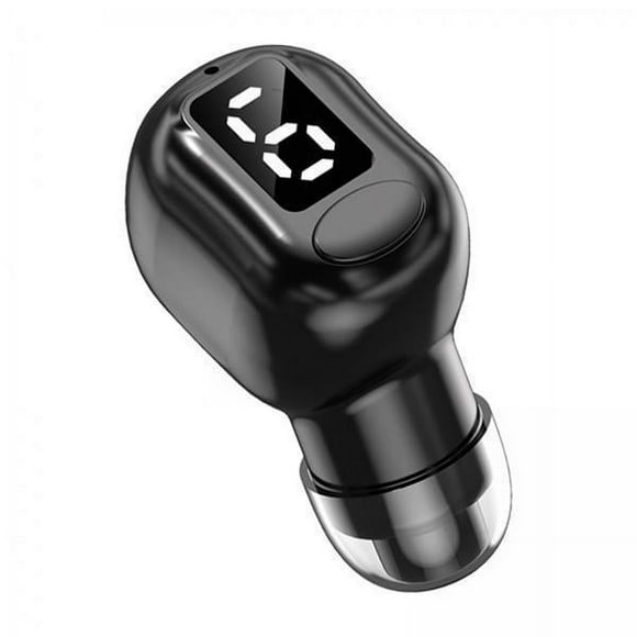 Auricular individual,Auricular invisible individual 5.3 para negocios,Auriculares para automóvil con micrófono Deportes impermeables,Mini audífonos intrauditivos Pantalla digital Manos