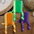 thumbnail image 5 of Adjustable Plastic Book Stand for Desk, Multifunctional Desktop Book Holder, Portable Reading Stand, Yellow, Non-Slip Base, Perfect for Home, Office, School, Study, and Cookbook Organization, 5 of 5