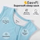 thumbnail image 4 of Saco de Dormir para Bebés 3-6 Meses, Rayón Suave de Bambú, 0-3 Meses, 0.5 TOG Ligero, Manta Usable para Bebé con Cierre Bidireccional, Saco de Dormir de Verano Unisex - Azul, 4 of 7