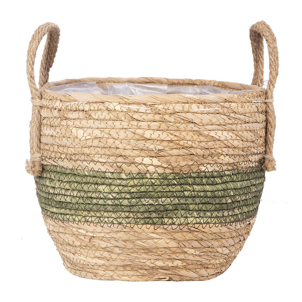 CreativeArrowy Flower Pot Basket Woven Rattan Straw Woven Flower Pot