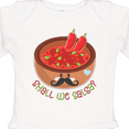 thumbnail image 4 of Inktastic Shall We Salsa? bowl of dip with mustache Boys or Girls Long Sleeve Baby Bodysuit, 4 of 5