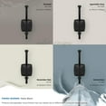 thumbnail image 6 of Amerock Kinsale Transitional Double Prong Matte Black Wall Hook, 6 of 9