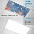 thumbnail image 4 of 1 Pack Ocean Corals Fluorescent Light Covers for Ceiling Lights Summer Beach Coral Sea Stars Dark Blue Magnetic Ceiling Light Covers Overhead Light Filters for Office Classroom Home, 4 of 9