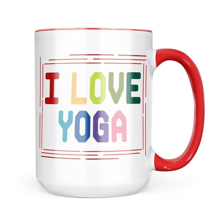 

Neonblond I Love Yoga Colorful Mug gift for Coffee Tea lovers