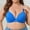 #0351-Blue, variant on Plus Size Push Up Bras for Women with Lift Support, Anti-Sagging Full Coverage Underwire Free, Adjustable Comfort Fit, Everyday T-Shirt Bralette Gift