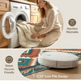 thumbnail image 5 of ODIKA Border Motif Stripe Stepped Motifs Aztec Southwestern Banded Playful Expressive Non-Slip Low Profile for Guest Room, Lounge, Apartment, 5 of 7