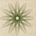 thumbnail image 1 of Ahgly Company Machine Washable Indoor Square Transitional Moccasin Beige Area Rugs, 8' Square, 1 of 7