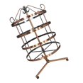 thumbnail image 2 of Desmontable 4 niveles giratorio 72 pares pendiente collar llavero organizador Cobre Hugo estante giratorio del sostenedor del pendiente, 2 of 9