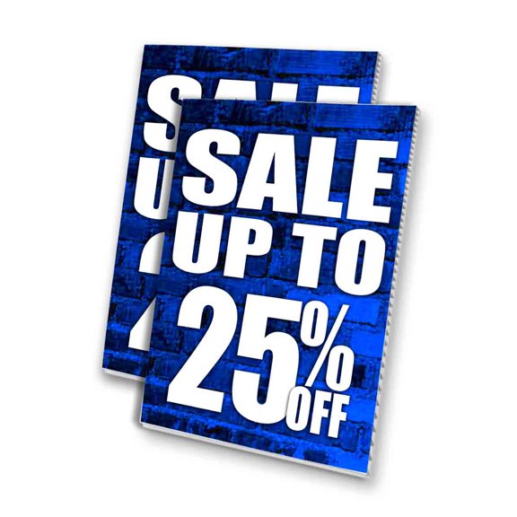 Sale Up To 25 Percent Off (24" X 36") 4mm Corrugated Plastic Panel, Graphics Applied To 1 Side (Pk of 2)