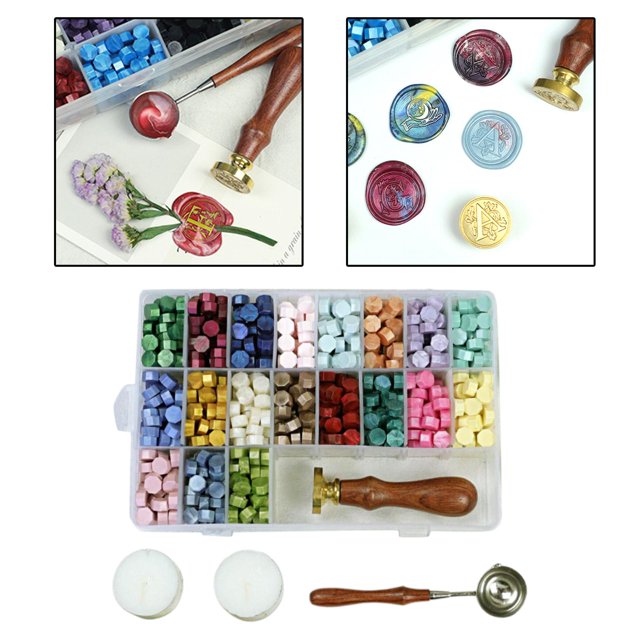 Kit de sellos de cera para bricolaje, con de cera para sellar, herramientas de artesanía de cera para sellar, para s, sobres de cartas Yotijar Fabricante de sellos de sello de cera