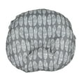 thumbnail image 2 of Newborn Lounger Slipcover | Gray White Feather Design | Water Resistant Infant Pillow Cover | Great Baby Shower Gift for Any Mom to Be by Adorology (Pillow Not Included), 2 of 5