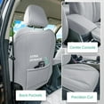 thumbnail image 4 of For Subaru Forester 2019-2024 FH Group Custom Fit Car Seat Covers for Truck Van SUV Sedan - Neoprene Solid Gray Front Seats, 4 of 5
