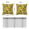 thumbnail image 6 of Wukai Cartoon Bear Yellow Premium Polyester Fleece Pillow Covers with Hidden Zipper Closure,Luxuriously Soft and Durable-24"x24", 6 of 7