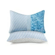 Memory Foam Pillows Standard Size Set Of 2 Cooling Bed Pillow 2 Pack Shredded Memory Foam Pillow For Sleeping 20x26