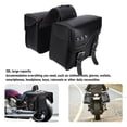 thumbnail image 4 of Motorcycle Saddlebags, Large Capacity Motorcycle Side Bags Mesh Inner Pocket 30L  for Riding, 4 of 7