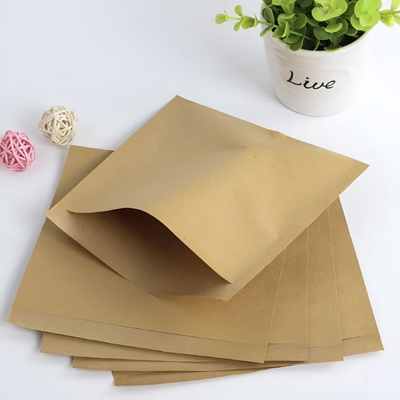 CCOCC 2026 New 200Pack Paper Sandwich Bags Brown Hamburger Bags Oilproof and Safe for Food for Home, Picnic, Office, School, 6.7X5.9X0.04In