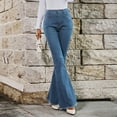 thumbnail image 6 of Women's High Waist Fashion Flare Jeans, 6 of 7