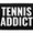 Tennis Addict, variant on My Tennis Game Has A No Return Policy - Removable Patch