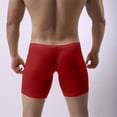 thumbnail image 5 of Wo-Fusoul Men's Gradient Solid Color Square-Cut Sexy Low-Rise Underwear, 5 of 7