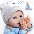 thumbnail image 1 of NPKDOLL 22'' Reborn Silicone Poupées Réalistes Réaliste Nouveau-Né Jouet, 1 of 12