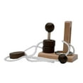 thumbnail image 5 of Brain Teaser Puzzle Threading Rope Loop Puzzle Portable Smooth Intellectual Wooden Rope Puzzle for Creativity Passing, 5 of 8