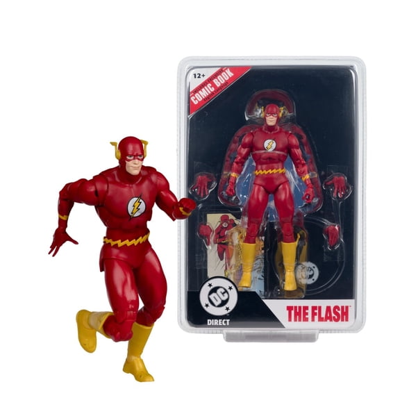 DC Direct Page Punchers The Flash Barry Allen (The Flash #123) 7" Action Figure w/ Comic - McFarlane Toys