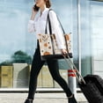 thumbnail image 5 of FORMRS Canvas Laptop Tote Bag for Women with 15.6" Computer Compartments Shoulder Handbag, Orange Fall Pumpkin, 5 of 7