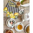 thumbnail image 4 of Yellow Lemons Kitchen Dish Towels for Drying Dishes Set of 3, Summer Fruits Leaves Botanical Buffalo Plaid Waffle Weave Microfiber Hand Tea Bathroom Towels Quick Dry & Absorbent Towel 15.7x23.6, 4 of 7