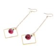 thumbnail image 3 of lionlar 2 Pcs Boucles d'Oreilles Carrées en Résine pour Femmes, 3 of 9
